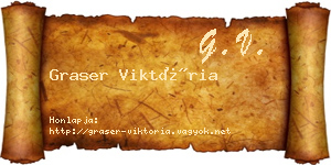 Graser Viktória névjegykártya